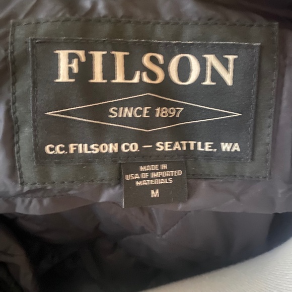Filson Black Women's Tin Cloth waxed canvas jacket M - Picture 5 of 7